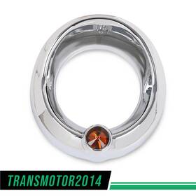 Transmotor2014 Tra478986 Fit For Older Freightliner Century Amber Visor 2 3/8 Inch Orange Up Gauge Cover New