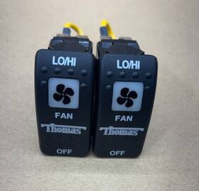 32003133 Transportation South Lot Of 2x Fan Rocker Switch Thomas Bus Part