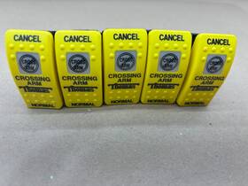 52003754 Transportation South Lot Of 5x Crossing Arm Rocker Switch Bus Part