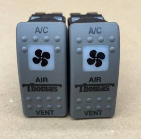 52003764 Transportation South Lot Of 2x Air Rocker Switch A/c Vent Bus Part