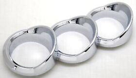 41754 Trio Gauge Cover For 579 Peterbilt 2010-16 Left Vertical Chrome Plastic Up#41754