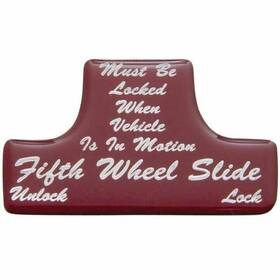 United Pacific 21020-1r Glossy Red 5th Wheel Switch Guard Sticker For Freightliner