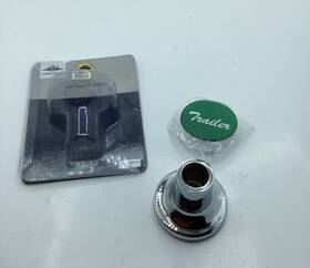23231 United Pacific Upauto Cr Air Valve Knob With Glossy Inch Trailer Sticker - Green