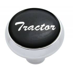 23400 United Pacific Deluxe Air Brake Knob Screw-on Tractor Black Glossy 1 3/4 Inch Chrome Up#23400