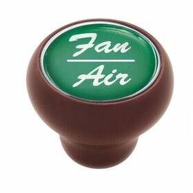 23538 United Pacific Dash Knob Inch Fan/air Wood Deluxe Green Glossy Sticker