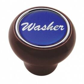 23549 United Pacific Dash Knob Inch Washer Wood Deluxe Blue Glossy Sticker