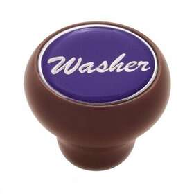 23551 United Pacific Inch Washer Small Deluxe Dash Knob - Purple Glossy Sticker Wood Finish