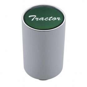 23726 United Pacific Inch Tractor 3 Air Valve Knob Green Color Glossy Sticker Chrome Finish