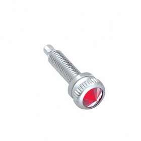 23877 United Pacific Short Dash Screw With Red Crystal For Navistar International 6-pack