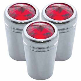 40227 United Pacific Chrome Mini Toggle Extensions With Red Jewel Top For Kenworth