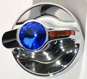 United Pacific 41316 A/c Heater Knob Hvac Blue Jewel Amber Indicator Kenworth 2002-05 Plastc Up#41316