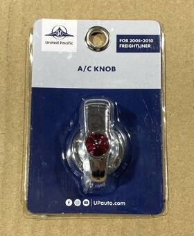 42027 United Pacific A/c Knob Red Indicator Jewel Chrome For 2005-10 Freightliner