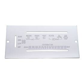 47989 United Pacific A/c Heater Slider Control Plate For Peterbilt 1987-1995 Stainless Steel Up#47989