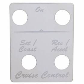 48419 United Pacific Switch Mounting Plate Stainless Steel Cruise Control 4