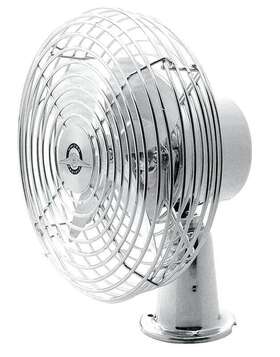 Cp500245 United Pacific Antique Chrome 2 Speed 12 Volt Vintage Style 6 Inch Electric Fan