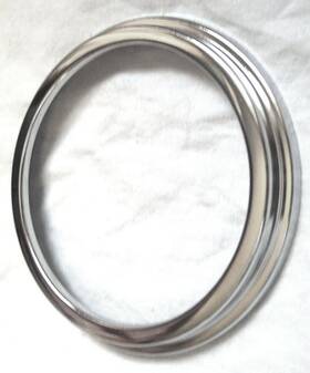 20511 United Pacific Up Gauge Cover For Older Freightliner Pyrometer 3 3/8 Inch O.d. Chrome Steel Up#20511