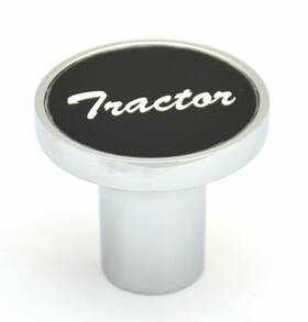 United Pacific Up 23010 Air Brake Tractor Knob Screw-on Black Aluminum Sticker Chrome Body Up#23010