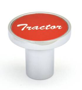 United Pacific Up 23013 Air Brake Tractor Knob Screw-on Red Aluminum Sticker Chrome Body Up#23013