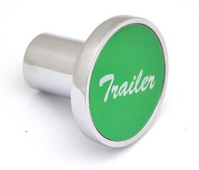 United Pacific Up 23019 Air Brake Trailer Knob Screw-on Green Aluminum Sticker Chrome Body Up#23019