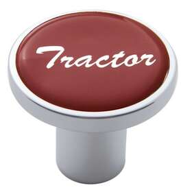 23226 United Pacific Up Air Brake Knob Tractor Screw-on Red Glossy Sticker Chrome Up#23226