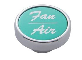 United Pacific Up 23257 Knob Fan Air Green 1 Inch Aluminum Sticker Chrome Set Screw Mount Up#23057 Each