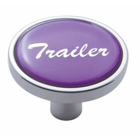 23299 United Pacific Up Air Brake Knob Pin Mount Trailer Purple Glossy Chrome 1 1/8 Inch Tall #23299