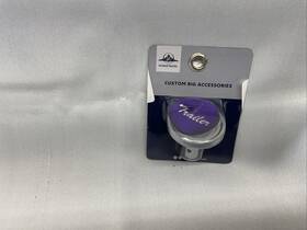 23345 United Pacific Up Air Brake Knob Pin Mount Trailer Purple Glossy Chrome 1 1/2 Inch Tall Up#23345