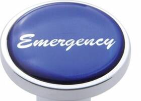 23351 United Pacific Up Air Brake Inch Emergency Sticker Pin Mount Blue Glossy 1 1/2 Tall Up#23351