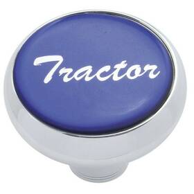 23401 United Pacific Up Deluxe Tractor Screw-on Air Brake Knob Blue Glossy 1 3/4 Inch Chrome Up#23401
