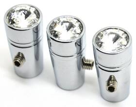 40213-3 United Pacific Up 40213 Toggle Switch Extensions For Peterbilt Clear Jewel 1 Inch Chrome Up#40213-3 Per Pkg
