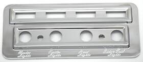 40931 United Pacific Up Switch Plate For Kenworth Marker Trailer Headlight Tail Lite Stainless Up#40931