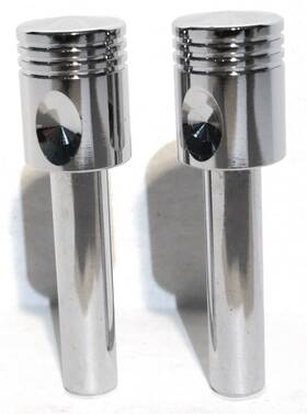 70035 United Pacific Up Door Lock Knobs Piston Style Chrome With Inside Threads 10-32 Up#70035-pair