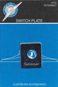 48412 Up Toggle Switch Plate For Peterbilt Bunk Light Stainless Steel Etched #48412