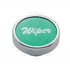 23032 Up Wiper Control Knob Green 1inch Aluminum Sticker Chrome #23032