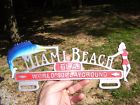V8-1948-1949-1951-1952-1953-1954-1940-1939-1938-48 Usa Auto Vintage Automobile Miami Beach Florida License Plate Topper