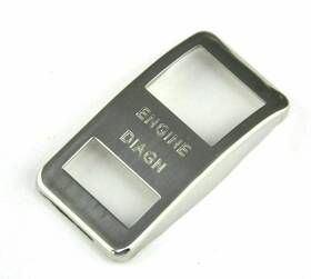 Wp-ws-43 Woodys Accessories Rocker Switch Trim For Western Star Engine Diagn Stainless Etched