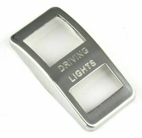 Wp-ws-39 Woodys Accessories Wp-ws39 Rocker Switch Trim For Western Star Driving Light Stainless Etched