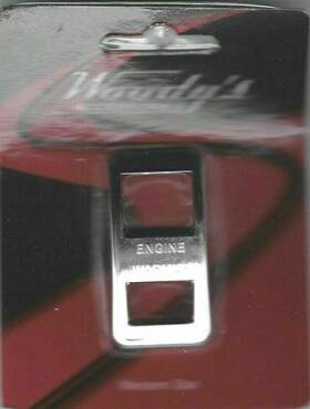 Wp-ws-45 Woodys Accessories Wp-ws45 Rocker Switch Trim For Western Star Engine Warmup Stainless Etched