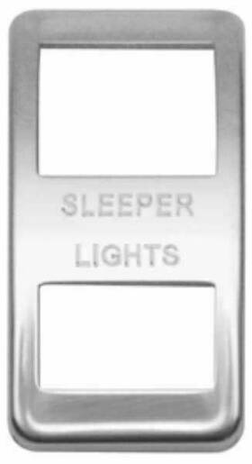 Wp-ws-60 Woodys Accessories Wp-ws60 Rocker Switch Trim For Western Star Sleeper Light Stainless Etched
