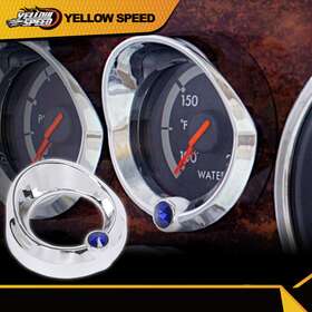 02itv5901abl Yellowspeed Gauge Cover Fit For Older Freightliner Century Blue Jewel Visor 2 3/8