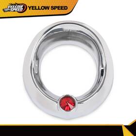 Yew74926 Yellowspeed Fit For 2005 And Older Peterbilt Red Jewel 2 1/4 Inch Visor Up Gauge Cover New