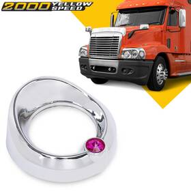 Ylw384506 Ylwspeed2000 Fit For 2005 And Older Peterbilt Purple Jewel 2 1/4 Inch Visor Gauge Cover
