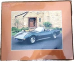 Vintage Chevrolet Corvette Photo Print Mounted On Board 13X15 Classic Car Art. Fixed Price $19.47.