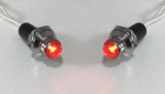 Pair Red Pilot Dash Indicator Warning Lights 12V - Vintage Classic Hot Rod. Fixed Price $11.99.