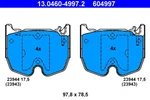 Ate 13.0460-4997.2 Brake Pad Set, Disc For Mercedes-benz. Fixed Price $124.98.
