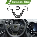 New Steering Wheel Cover Trim For Jeep Grand Cherokee 2014-2021 Carbon Fiber. Fixed Price $26.59.