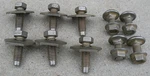 Lincoln Continental Rear Back Bumper Bracket Nuts Bolts Washers 1961-1963 61-63. Fixed Price $150.00.