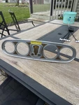 1936 Packard Senior Gauge Bezel And Radio. Fixed Price $375.00.