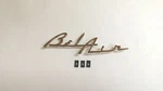 1955 1956 Chevy Belair Dash Speaker Grille Emblem Script Gold Made In Usa. Fixed Price $33.95.