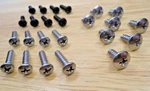 (24PCS) Headlamp Bezel, Trim &misc Screws For Mopar Body Cuda Duster Etc. Fixed Price $38.00.